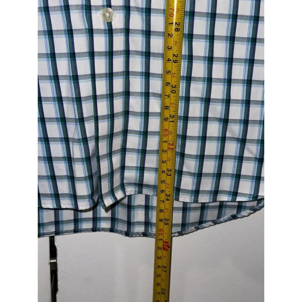 Lands' End Men’s Size-XXL Supima Cotton Plaid Dress Shirt Traditional Fit - Picture 5 of 8